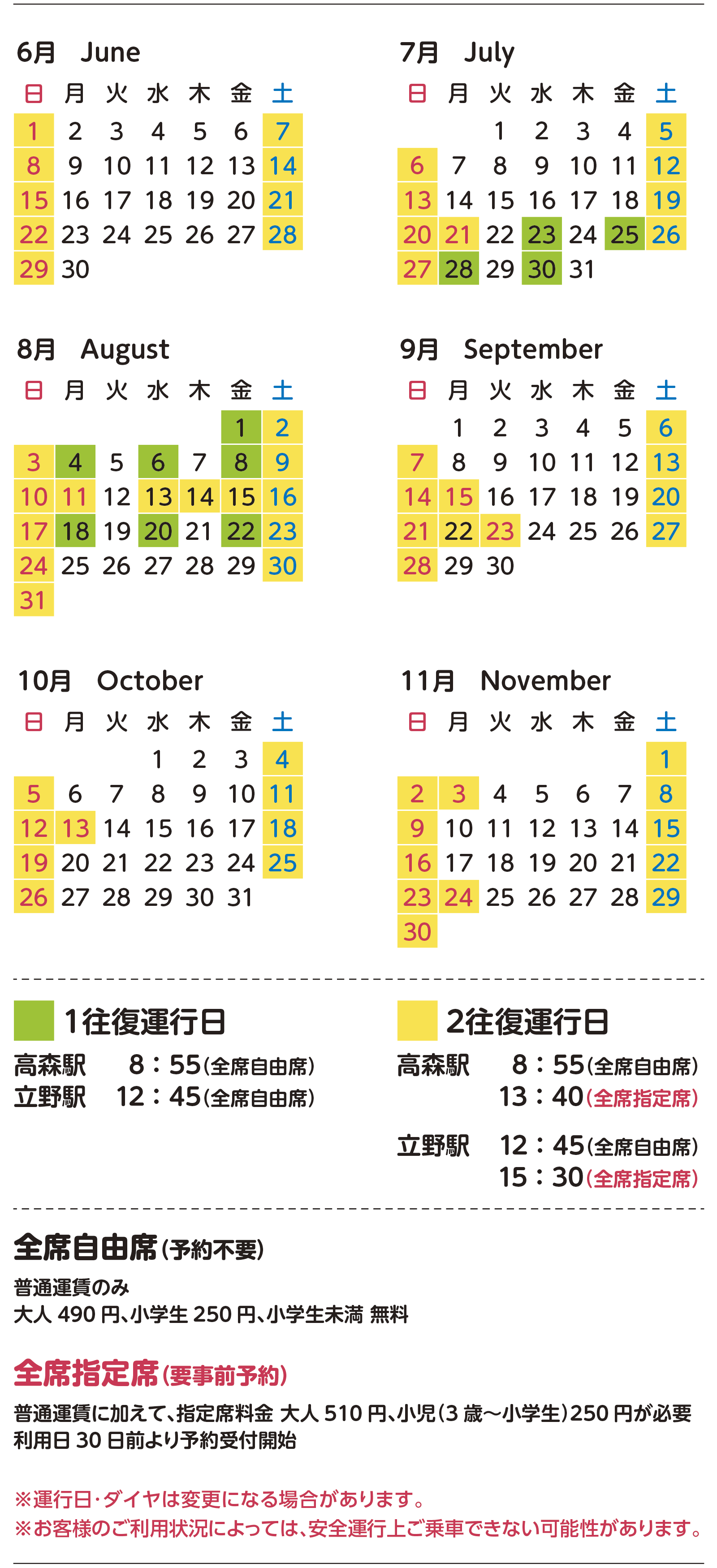 ワンピース サニー号トレイン 場所どこ 運賃 時刻表 運行日