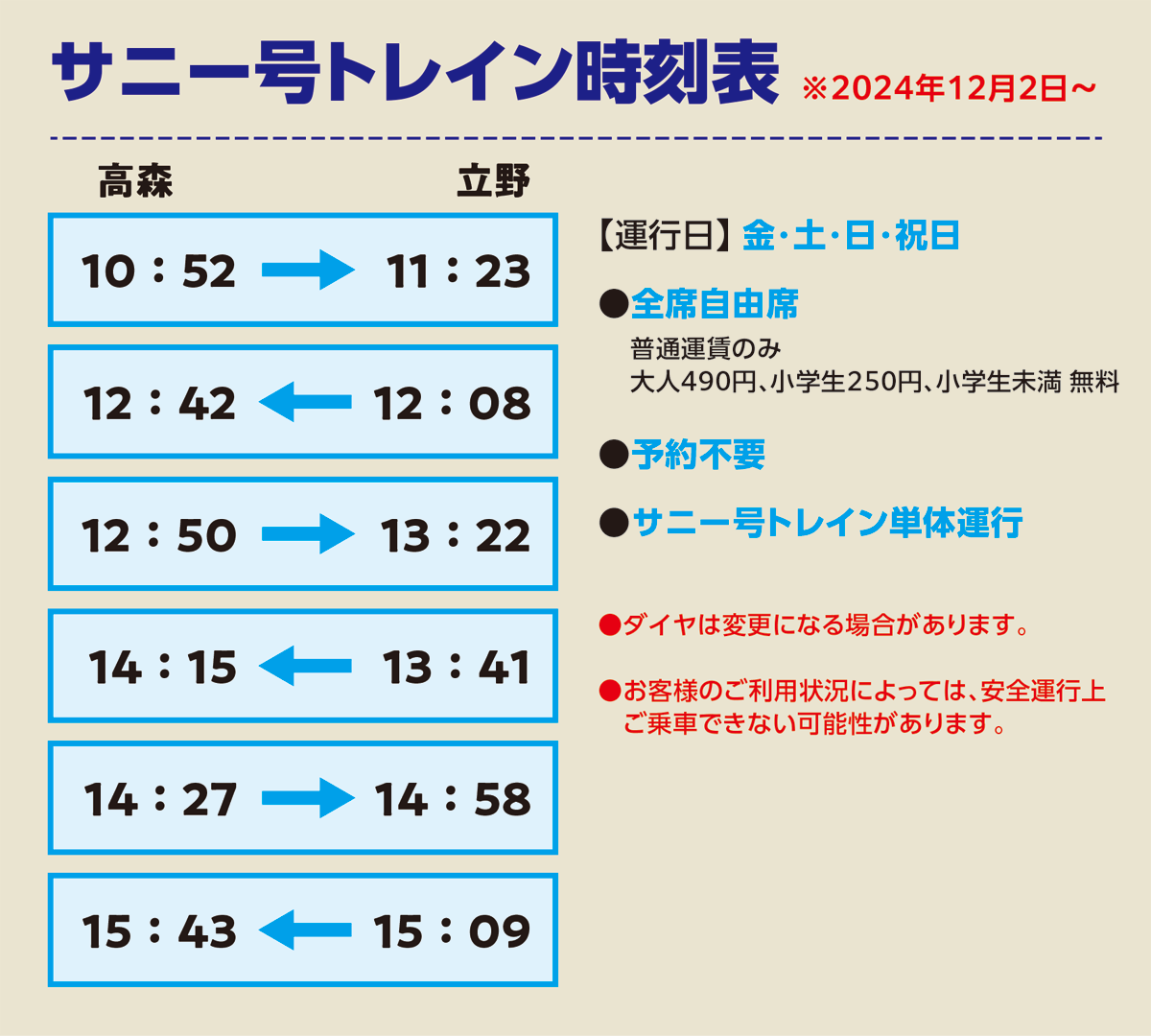 ワンピース サニー号トレイン 南阿蘇鉄道 時刻表 運賃 予約