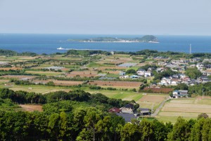 加部島の耕作地［風の見える丘公園より］