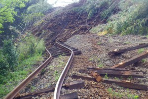 南阿蘇鉄道の線路被害［熊本地震・立野］