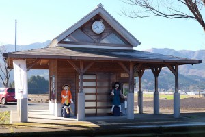 線路側の外観［見晴台・南阿蘇鉄道］