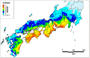 発生場所 震度 範囲［南海トラフ 地震対策］