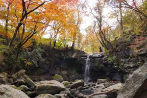 紅葉 名所 観光スポット［マゼノ渓谷：阿蘇 南小国町］