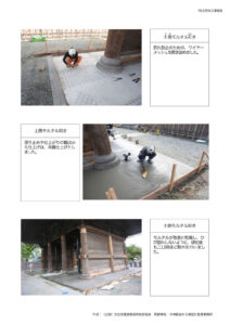 2023年 阿蘇神社 復旧状況 : 楼門の修復